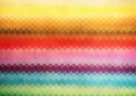 Abstract color mosaic background with triangles shapes.のイラスト素材