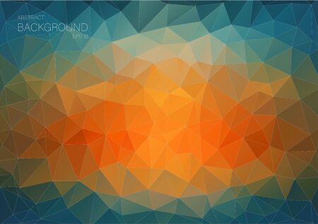 Blue Art backgound for web. Abstract triangle shapes.のイラスト素材