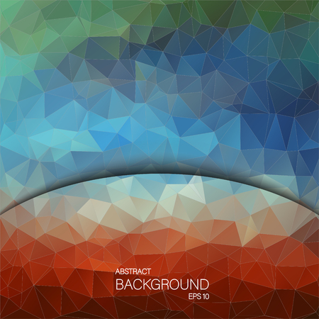 Abstract 2D triangle geometric colorful background. design for web.のイラスト素材