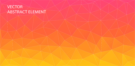 Orange triangle background. Background of geometric shapes.のイラスト素材