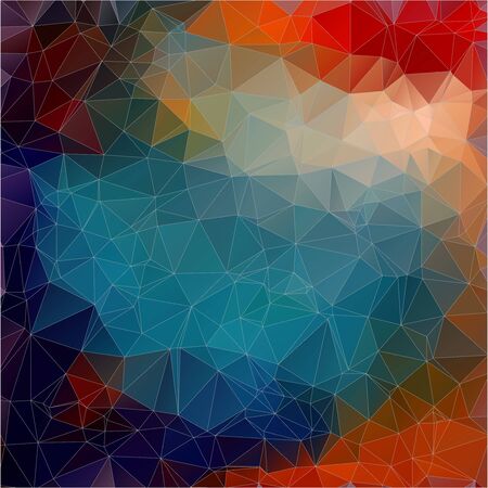 Flat Vector background. Multicolor triangle wallpaperのイラスト素材