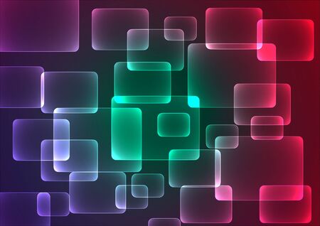 Flat color geometric rectangle backgroundのイラスト素材