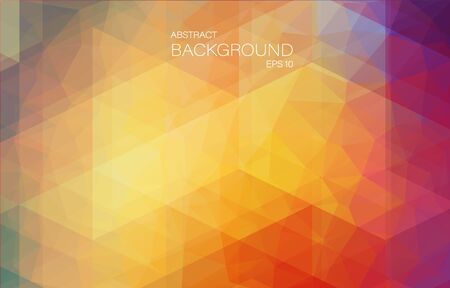 Yellow and Red bright color background with triangle shapes for web designのイラスト素材