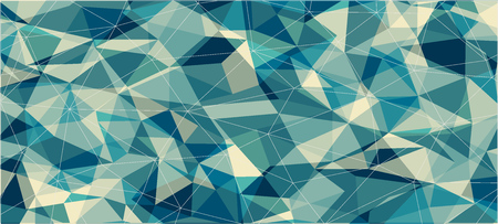 Flat horizontal triangle banner for web designのイラスト素材
