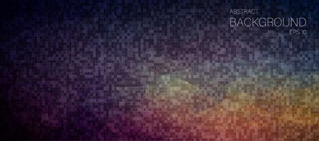 Dark pixelated mosaic backgroundのイラスト素材