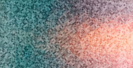 Vintage color square mosaic backroundのイラスト素材