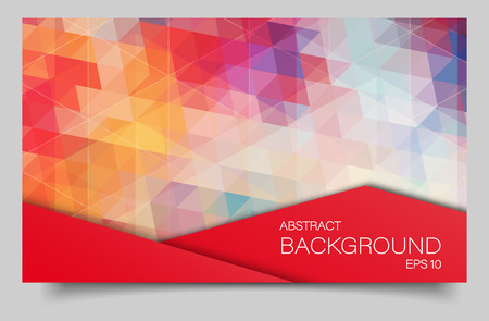 Bright color polygonal bannerのイラスト素材