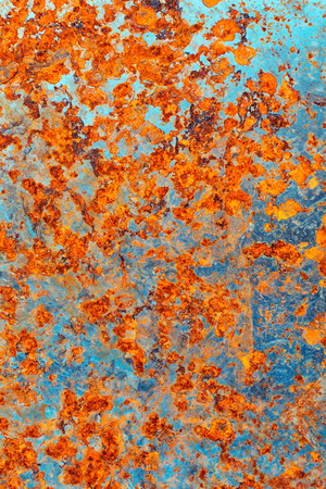 Tial and orange rust texture background for your designの写真素材
