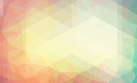 Pastel color background with triangle shapesのイラスト素材