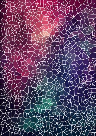 Abstract composition with voronoi geometric shapesのイラスト素材