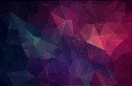 Flat color geometric triangle wallpaperのイラスト素材
