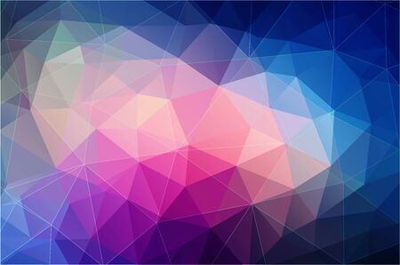 Bright color polygonal wallpaperのイラスト素材