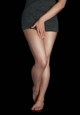 Slim Sensual female legsの写真素材