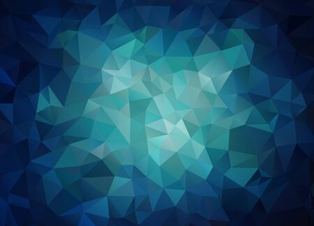 Horizontal blue banner with triangle shapesのイラスト素材