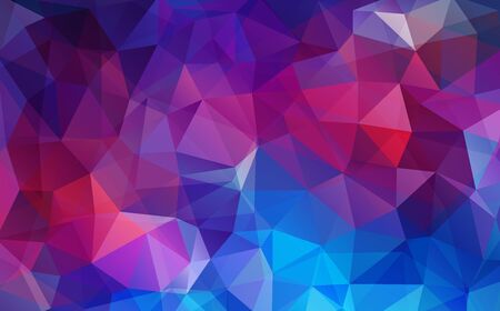 Flat violet color geometric triangle wallpaperのイラスト素材