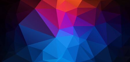 Geometric triangle pattern wallpaper. Flat Vector backgroundのイラスト素材