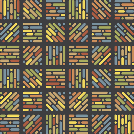 Original retro yet modern patterns.のイラスト素材