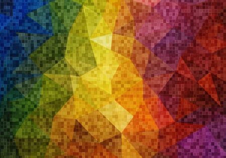 Flat Abstract 2D geometric colorful backgroundのイラスト素材