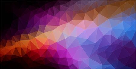 Flat horizontal multicolored triangle Background for smartphone.のイラスト素材