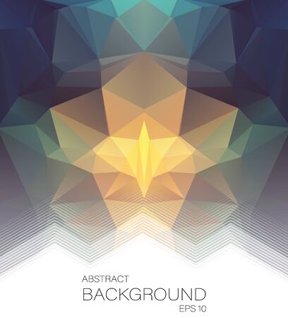 Abstract background with mosaic shapesのイラスト素材
