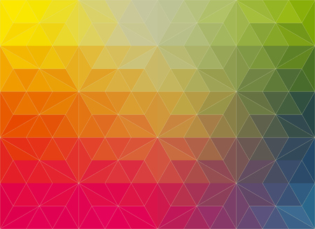Vector polygonal mosaic background in rainbow colorsのイラスト素材