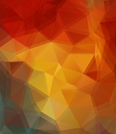 Orange and Yellow triangle backgroundのイラスト素材