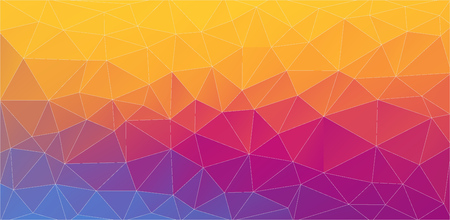 Flat multicolor 2D triangle backgroundのイラスト素材