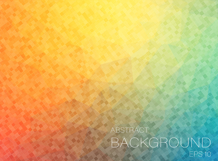 Flat Vintage color geometric triangle wallpaperのイラスト素材