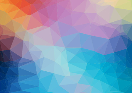 Colorful flat background with triangles shapesのイラスト素材