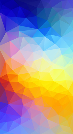Bright color. Flat triangle bright red and blue gradient backgroundのイラスト素材