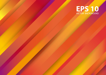 Abstract red and yellow vector background with stripesのイラスト素材