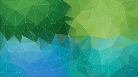 Green and blue triangle background. Abstract shapes composition. Eps10 vector.のイラスト素材