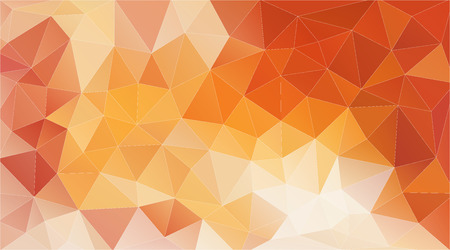 Orange geometric background with triangles for your design - Vector EPSのイラスト素材