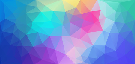 Flat triangle background. Horizontal multicolor Vector for your designのイラスト素材