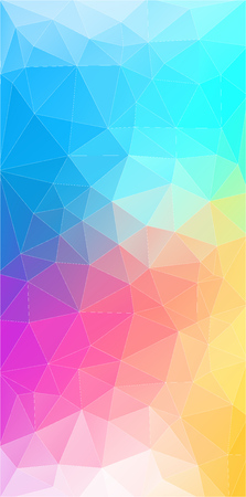Flat vertical color geometric triangle background with grunge textureのイラスト素材