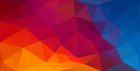 Colorful flat background with gradient triangle shapes