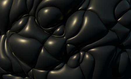 Horizontal 3d wavy abstract background. Blobs wallpaperの写真素材
