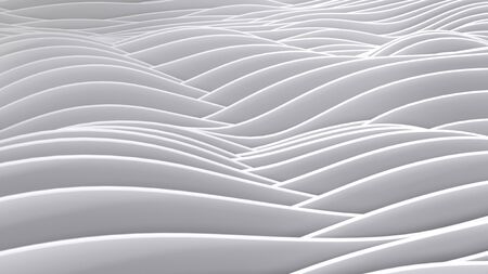 Modern white wave background for concept design.の写真素材