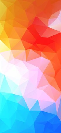 Flat extremal color triangle backgroundのイラスト素材
