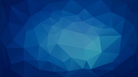 Blue low poly triangular horizontal for web promotion design.のイラスト素材