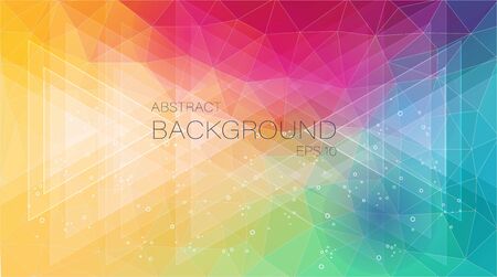 2D creative background with triangle and circle shapes for web designのイラスト素材