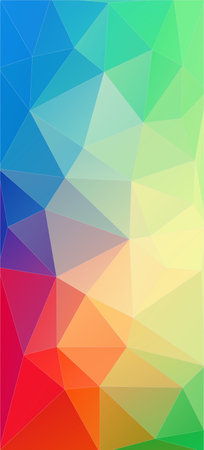 Vertical fresh color triangle wallpaperのイラスト素材