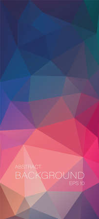 Vertical vector background. Abstract illustration with an grange trianglesのイラスト素材