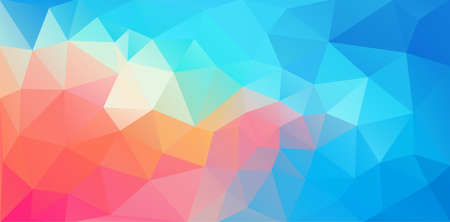 pastel colors vector background. geometric triangle.のイラスト素材