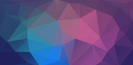 original horizontal vector background. Abstract illustration with dark color trianglesのイラスト素材