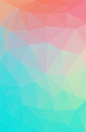 lime and orange triangle background. Bright vertical wallpaper.のイラスト素材