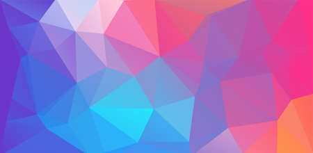 Flat abstract multicolor geometric triangle banner for your designのイラスト素材