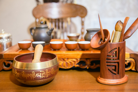 Photo in the room Chinese tea ceremonyの写真素材