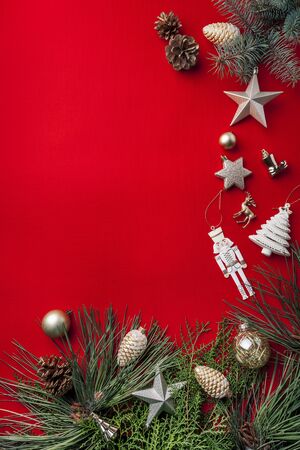 Russia. Krasnodar region. Krasnodar city. October 7, 2019. Photo studio on Proletarskaya street, 37. Christmas background.の写真素材