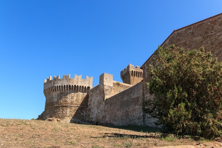 The fortress of Populonia, Tuscany, Italyのeditorial素材